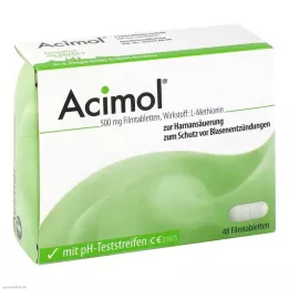 ACIMOL ar pH testa sloksnītēm apvalkotām tabletēm, 48 gab