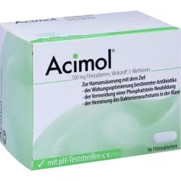 ACIMOL ar pH testa sloksnītēm apvalkotām tabletēm, 96 gab