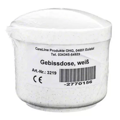 GEBISSDOSE ar ieliktni un vāku balts, 1 gab GEBISSDOSE ar ieliktni un vāku balts, 1 gab