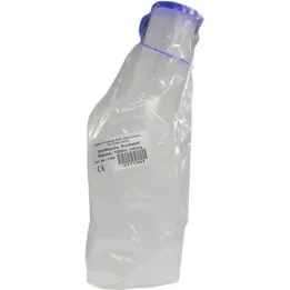 URINFLASCHE Plastmasas vīrietis 1 l v.vāciņš piena krāsā, 1 gab