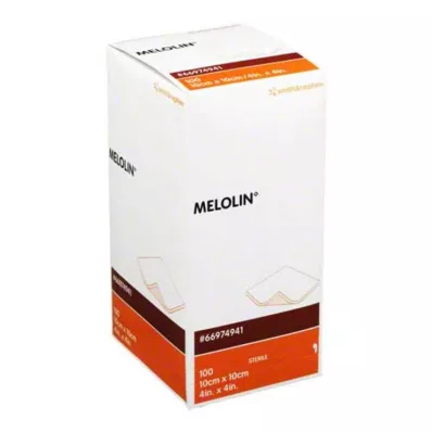 MELOLIN 10x10 cm sterili brūču pārsēji, 100 gab