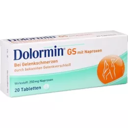 DOLORMIN GS ar naproksēna tabletēm, 20 gab