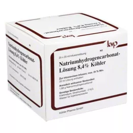 NATRIUMHYDROGENCARBONAT-Köhler 8,4% šķīdums, 25X20 ml