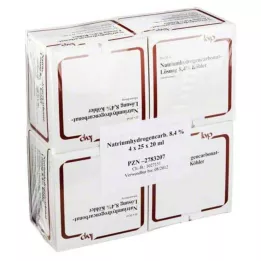 NATRIUMHYDROGENCARBONAT-Köhler 8,4% šķīdums, 100X20 ml