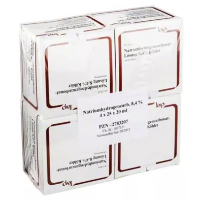 NATRIUMHYDROGENCARBONAT-Köhler 8,4% šķīdums, 100X20 ml