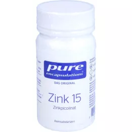 PURE ENCAPSULATIONS Cinka 15 cinka pikolināta kapsulas, 60 kapsulas