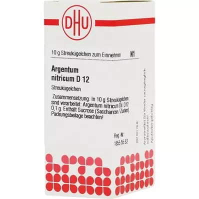 ARGENTUM NITRICUM D 12 bumbiņas, 10 g