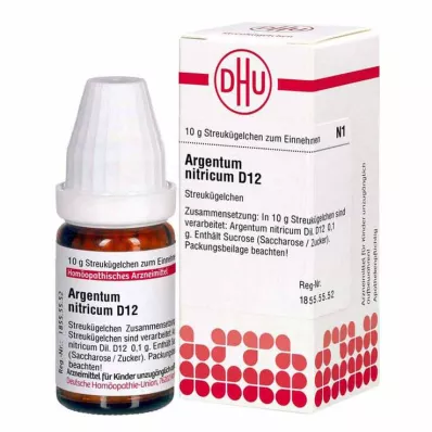 ARGENTUM NITRICUM D 12 bumbiņas, 10 g