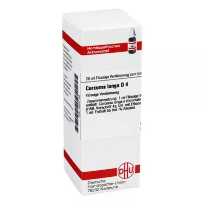 CURCUMA LONGA D 4 atšķaidījums, 20 ml