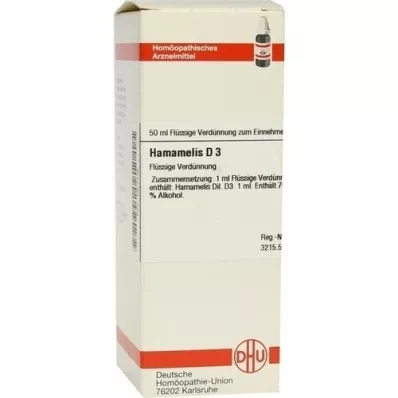 HAMAMELIS D 3 atšķaidījums, 50 ml