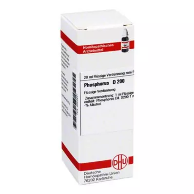 PHOSPHORUS D 200 atšķaidījums, 20 ml