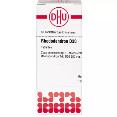 RHODODENDRON D 30 tabletes, 80 kapsulas
