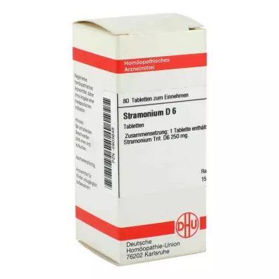 STRAMONIUM D 6 tabletes, 80 kapsulas STRAMONIUM D 6 tabletes, 80 kapsulas