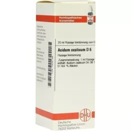 ACIDUM OXALICUM D 6 atšķaidījums, 20 ml