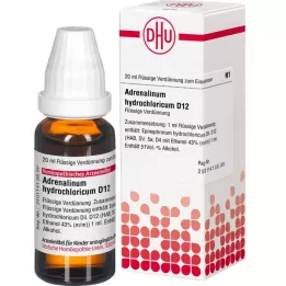 ADRENALINUM HYDROCHLORICUM D 12 atšķaidījums, 20 ml