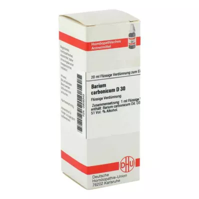 BARIUM CARBONICUM D 30 atšķaidījums, 20 ml