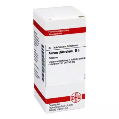 AURUM CHLORATUM D 6 tabletes, 80 kapsulas