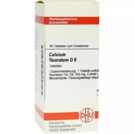 CALCIUM FLUORATUM D 8 tabletes, 80 kapsulas