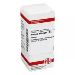 PAEONIA OFFICINALIS D 6 tabletes, 80 kapsulas