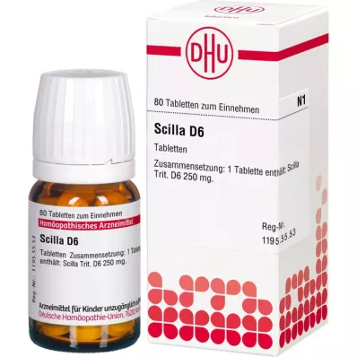 SCILLA D 6 tabletes, 80 kapsulas