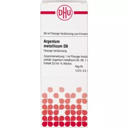 ARGENTUM METALLICUM D 8 atšķaidījums, 50 ml