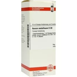 AURUM METALLICUM D 30 atšķaidījums, 50 ml