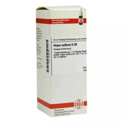 HEPAR SULFURIS D 30 atšķaidījums, 50 ml