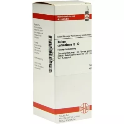 KALIUM CARBONICUM D 12 atšķaidījums, 50 ml