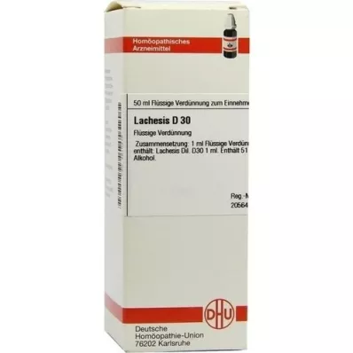 LACHESIS D 30 atšķaidījums, 50 ml