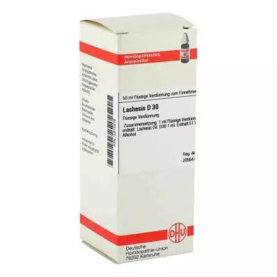 LACHESIS D 30 atšķaidījums, 50 ml