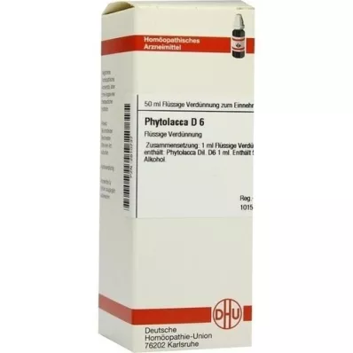 PHYTOLACCA D 6 atšķaidījums, 50 ml