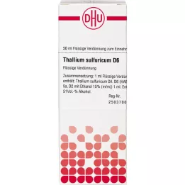 THALLIUM SULFURICUM D 6 atšķaidījums, 50 ml