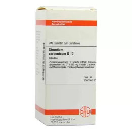 STRONTIUM CARBONICUM D 12 tabletes, 200 kapsulas