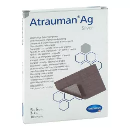 ATRAUMAN Ag 5x5 cm sterili kompresi, 10 gab