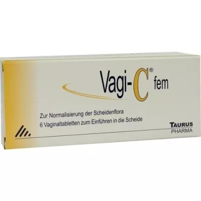 VAGI C Fem vaginālas tabletes, 6 gab