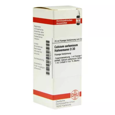 CALCIUM CARBONICUM Hahnemanni D 30 atšķaidījums, 20 ml CALCIUM CARBONICUM Hahnemanni D 30 atšķaidījums, 20 ml