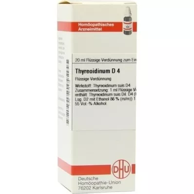 THYREOIDINUM D 4 atšķaidījums, 20 ml