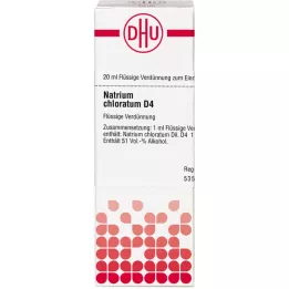 NATRIUM CHLORATUM D 4 atšķaidījums, 20 ml