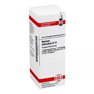 NATRIUM CHLORATUM D 12 atšķaidījums, 20 ml NATRIUM CHLORATUM D 12 atšķaidījums, 20 ml