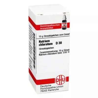 NATRIUM CHLORATUM D 30 bumbiņas, 10 g