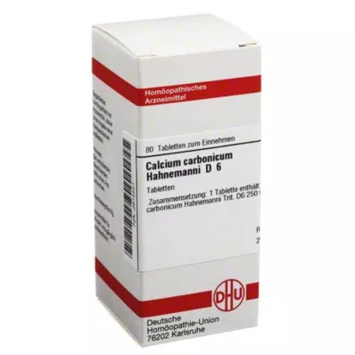 CALCIUM CARBONICUM Hahnemanni D 6 tabletes, 80 gab