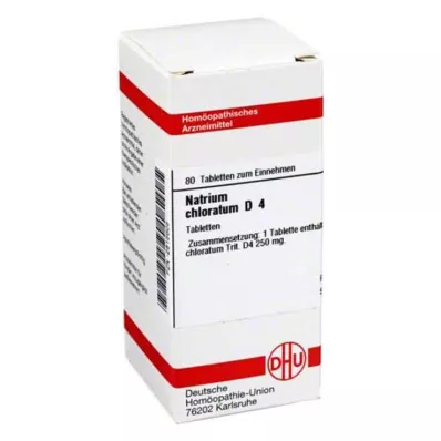 NATRIUM CHLORATUM D 4 tabletes, 80 kapsulas