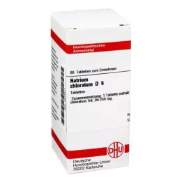 NATRIUM CHLORATUM D 6 tabletes, 80 kapsulas