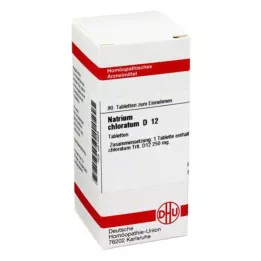 NATRIUM CHLORATUM D 12 tabletes, 80 kapsulas