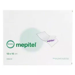 MEPITEL Silikona tīklveida pārsējs 12x15 cm sterils, 5 gab