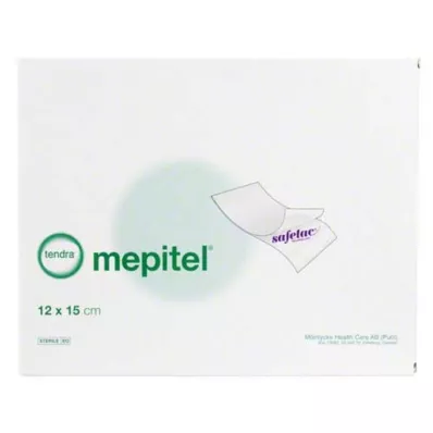 MEPITEL Silikona tīklveida pārsējs 12x15 cm sterils, 5 gab