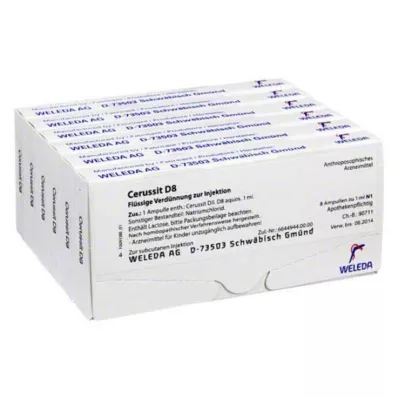 CERUSSIT D 8 ampulas, 48X1 ml