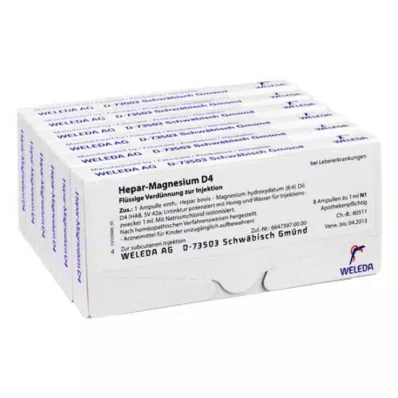 HEPAR MAGNESIUM D 4 ampulas, 48X1 ml