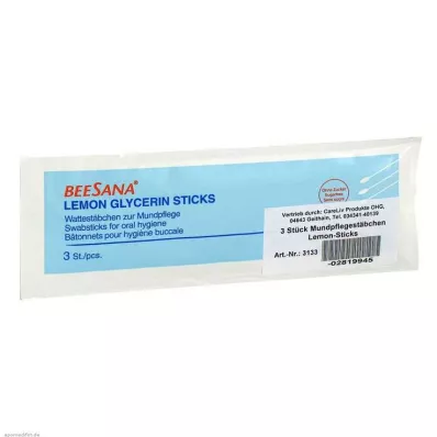 MUNDPFLEGESTÄBCHEN Citronu nūjiņas, 3 gab MUNDPFLEGESTÄBCHEN Citronu nūjiņas, 3 gab