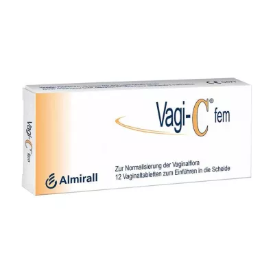 VAGI C Fem vaginālas tabletes, 12 gab VAGI C Fem vaginālas tabletes, 12 gab